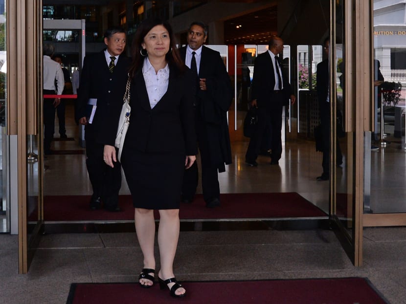 Kho Jabing's lawyers Peter Low, Mrs Jeanette Chong-Aruldoss and Mr Alfred Dodwell. Photo: Robin Choo/TODAY