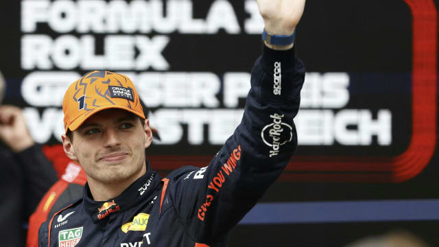 F1奥地利大奖赛：维斯塔潘连续五站获得冠军