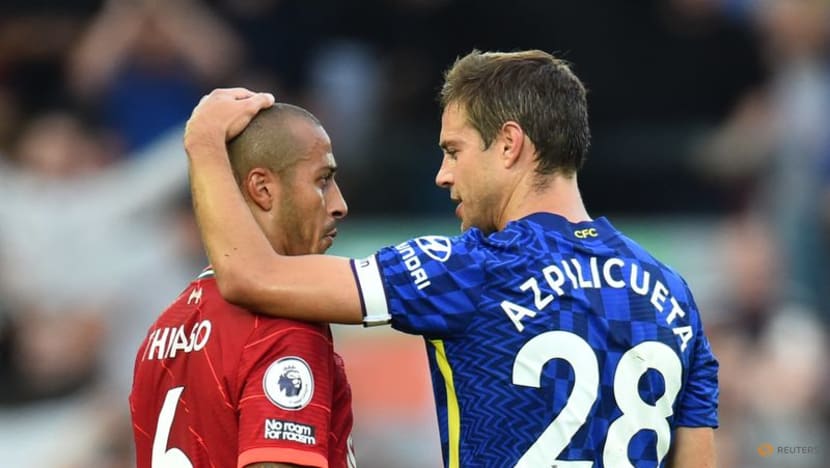Football:Ten-man Chelsea hold on for point at Liverpool Football:Ten-man Chelsea hold on for point at Liverpool