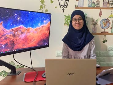 A WSP Specialist Diploma in Business Analytics was a natural choice for Ms Nur Sarah Binte Ahmed Kamil, given her keen interest in data analytics. Photo: Nur Sarah Binte Ahmed Kamil&nbsp;