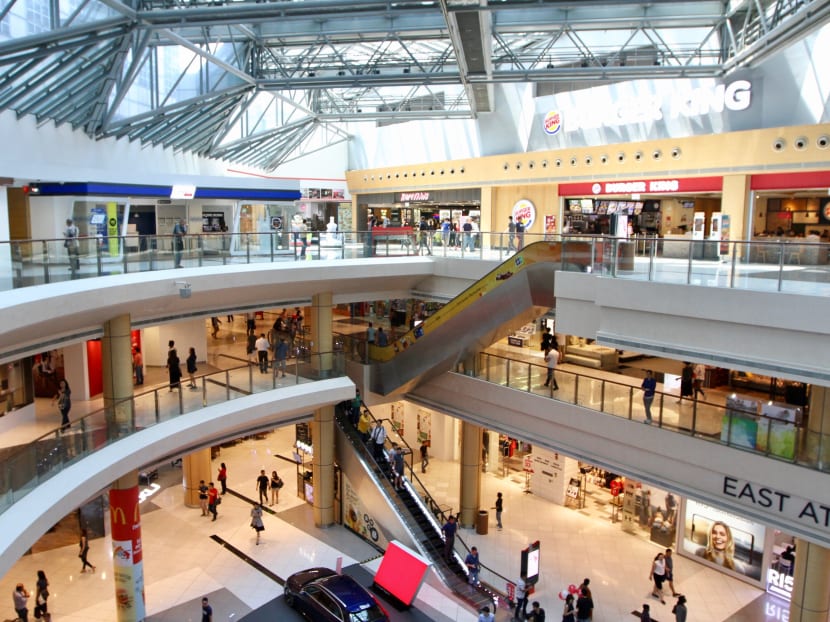 The interior of Suntec City Mall on Friday (27 July).