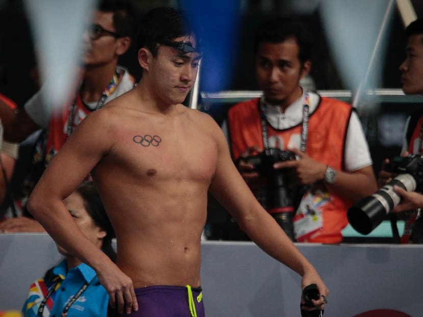 Quah Zheng Wen was the defending champion of the 50m butterfly before tonight's race. Photo: Jason Quah / TODAY