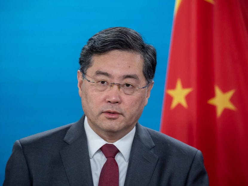 "We all worry about the situation and call for peace and a political solution, which China stands for and has been calling for since day one of the outbreak of the conflict," said China's foreign minister Qin Gang (pictured).