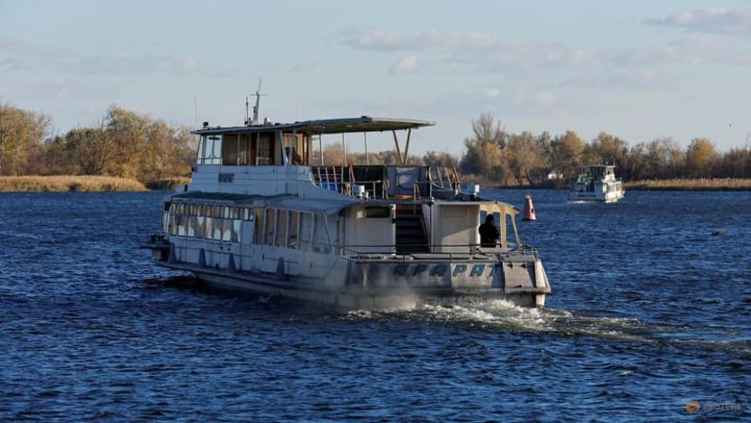 Ukraine says Russia destroying civilian ships on river in southern standoff Ukraine says Russia destroying civilian ships on river in southern standoff