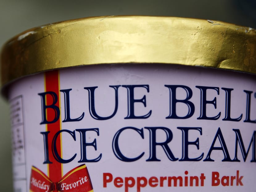 This photo shows a container of Blue Bell ice cream. Photo: AP