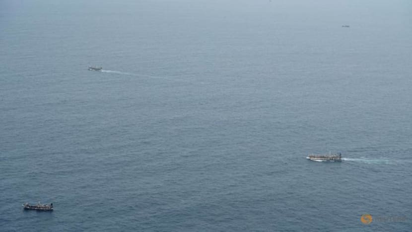 Ecuador navy surveils huge Chinese fishing fleet near Galapagos Ecuador navy surveils huge Chinese fishing fleet near Galapagos