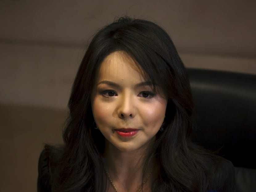 Miss World Canada Anastasia Lin attends a news conference in Hong Kong, on Nov 27, 2015. Photo: Reuters