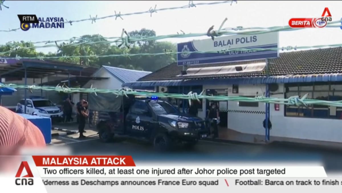 马来西亚袭击：柔佛警察哨所成为目标后造成2名警察死亡，至少1人受伤-CNA
