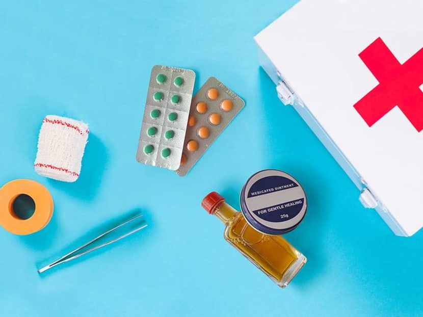 First aid kit with thermometer hot sale