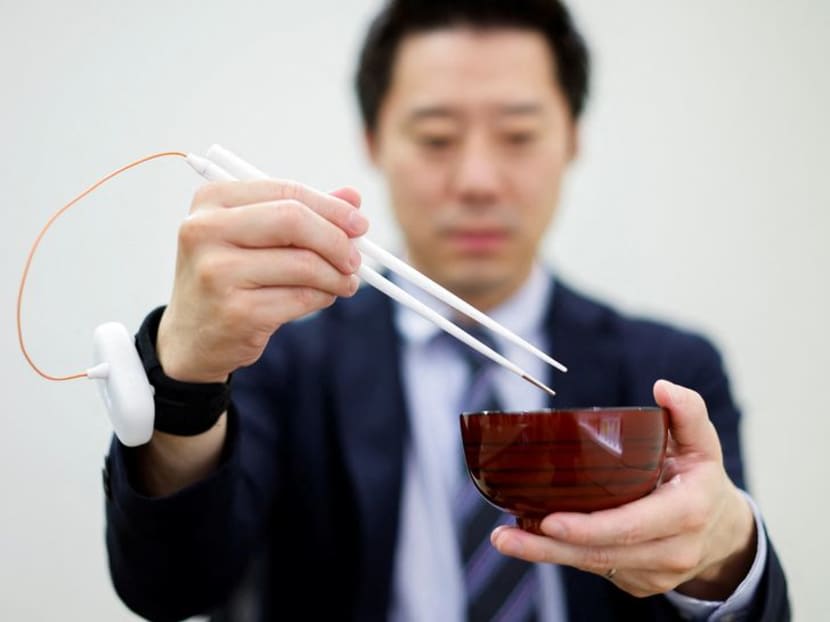 These electric chopsticks cut your salt intake — using tech to tackle health concerns of an ageing society These electric chopsticks cut your salt intake — using tech to tackle health concerns of an ageing society