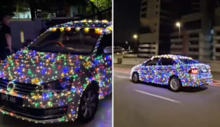  Wanita di Malaysia hidupkan suasana perayaan dengan hiasi kereta dengan lampu lap lip