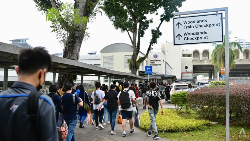 Crowds descend on Woodlands Checkpoint as people cross Causeway to celebrate Chinese New Year