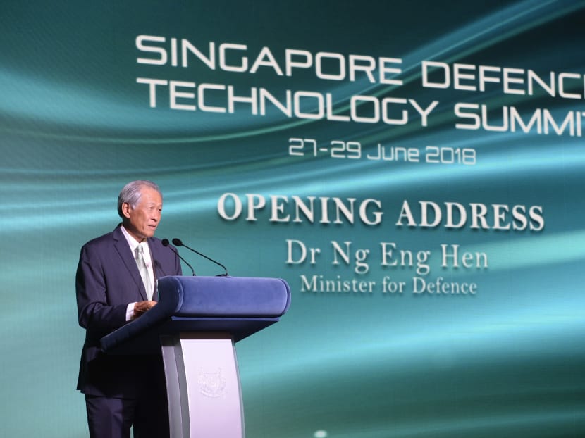 In the wrong hands, new technologies could be used to undermine nations’ “collective security”, said Singapore's Defence Minister Ng Eng Hen.