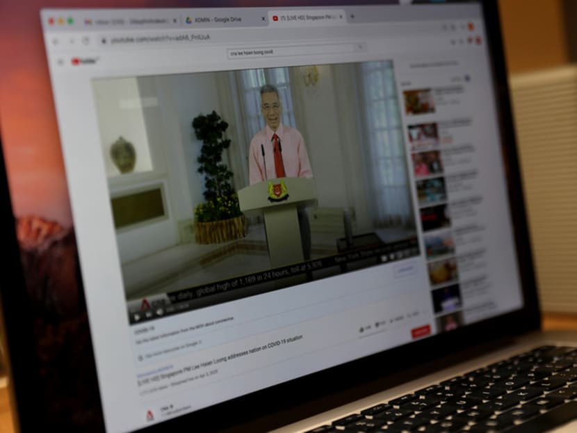 Prime Minister Lee Hsien Loong's April 3 address to the nation on Covid-19 was the top trending YouTube video (non-music) in 2020.