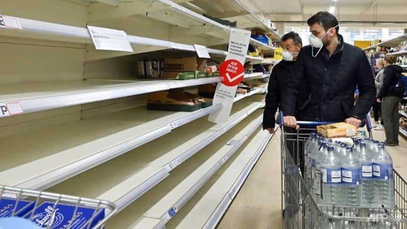 UK supermarkets call for calm as coronavirus fears trigger panic buying UK supermarkets call for calm as coronavirus fears trigger panic buying