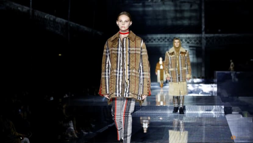 Faux fur & feathers rule Burberry's catwalk show at London Fashion