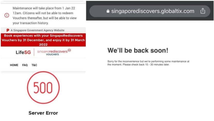 'Extremely frustrating': Users report being unable to redeem SingapoRediscovers Vouchers in last-minute dash