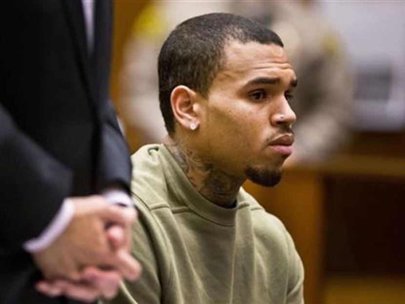 In this Jan 15, 2015 file photo, R&B singer Chris Brown appears in Los Angeles Superior Court in Los Angeles. Photo: AP