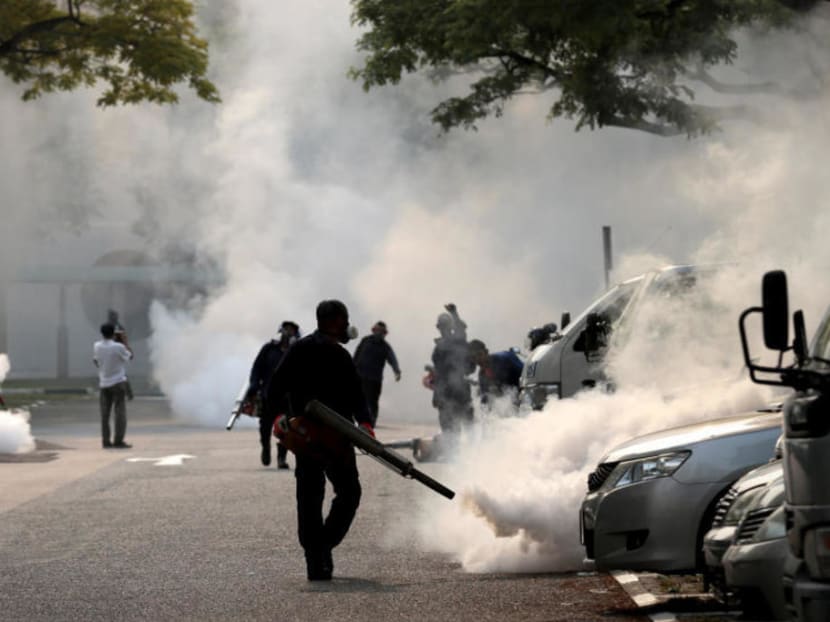 The National Environment Agency says fogging should be used judiciously. The National Environment Agency says fogging should be used judiciously.
