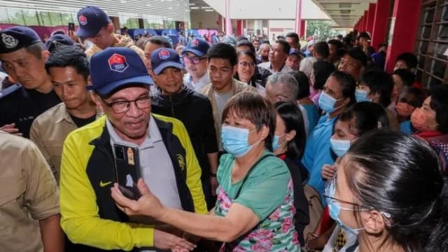 柔佛水灾情况好转 安华：无需宣布紧急状态