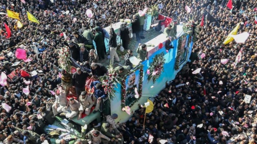 At least 50 dead in stampede at Iran general's funeral At least 50 dead in stampede at Iran general's funeral