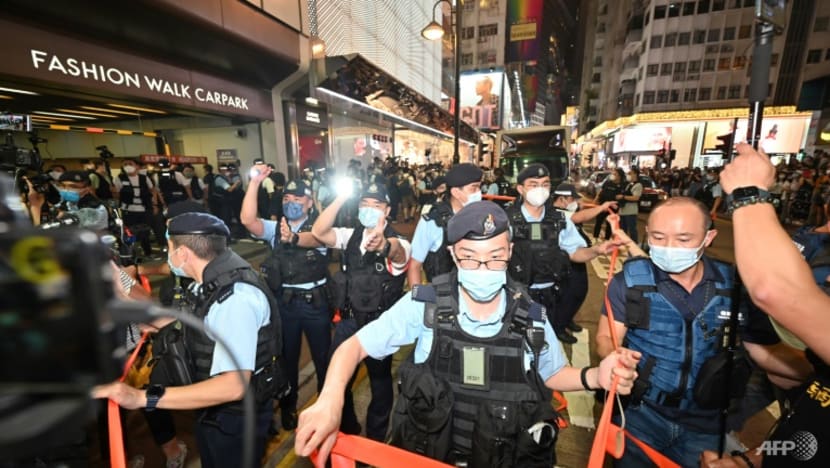 Hong Kong police make multiple arrests as Tiananmen gatherings banned Hong Kong police make multiple arrests as Tiananmen gatherings banned