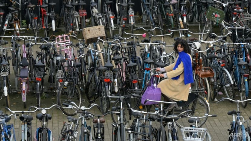 Amsterdam unveils its largest bike garage. It's underwater