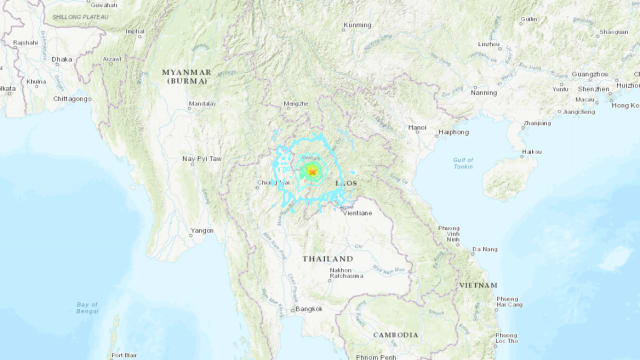 老挝靠近同泰国接壤边境 发生6.1级浅层地震