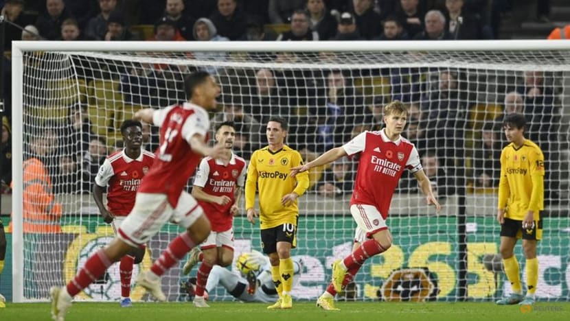 Arsenal beat Wolves 2-0 to extend Premier League lead - CNA