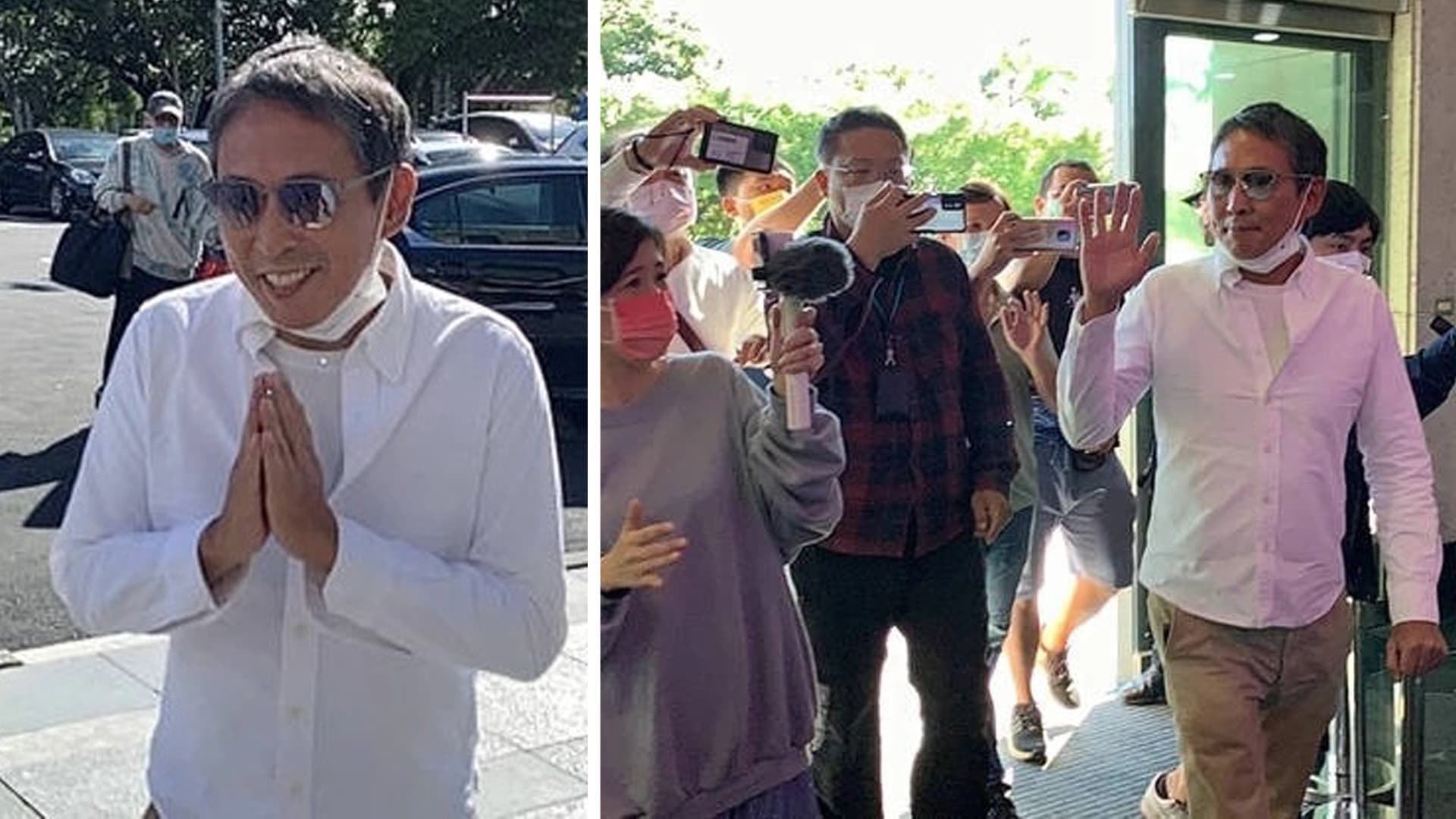 Taiwanese Director Doze Niu Reports For 4-Year Jail Sentence With 2 Bags Containing Clothes And Snacks Taiwanese Director Doze Niu Reports For 4-Year Jail Sentence With 2 Bags Containing Clothes And Snacks