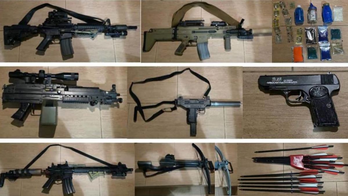 Man Arrested For Possession Of 18 Airsoft Guns After Victim Hit By Plastic Pellet Cna