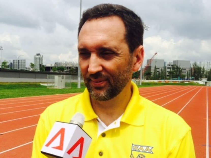 Portuguese Olympian Luis Cunha is Singapore's new head coach for sprints and hurdles. Photo: Nur Afifah Bte Ariffin/Channel NewsAsia