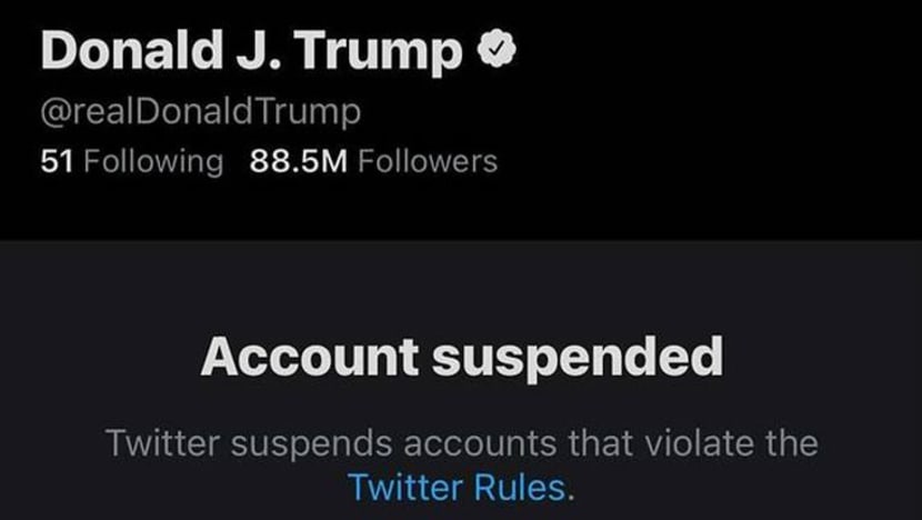 Twitter gantung selamanya akaun Trump