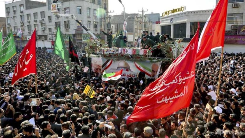 Black-clad Iranians mourn general killed by US Black-clad Iranians mourn general killed by US