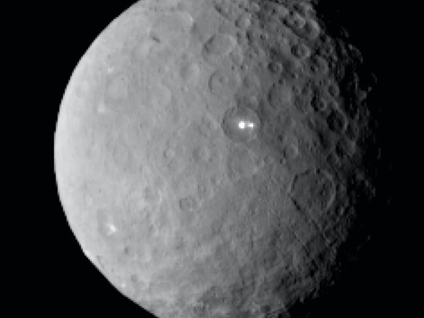 Dwarf planet Ceres, taken by the space agency's Dawn spacecraft from a distance of nearly 46,000km. AP file photo
