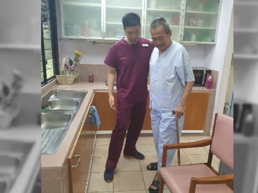 With the integrated system, patients like Mr Cheng Yam Kwang are cared for by a team from the point of admission, all the way through to rehabilitation and discharge.