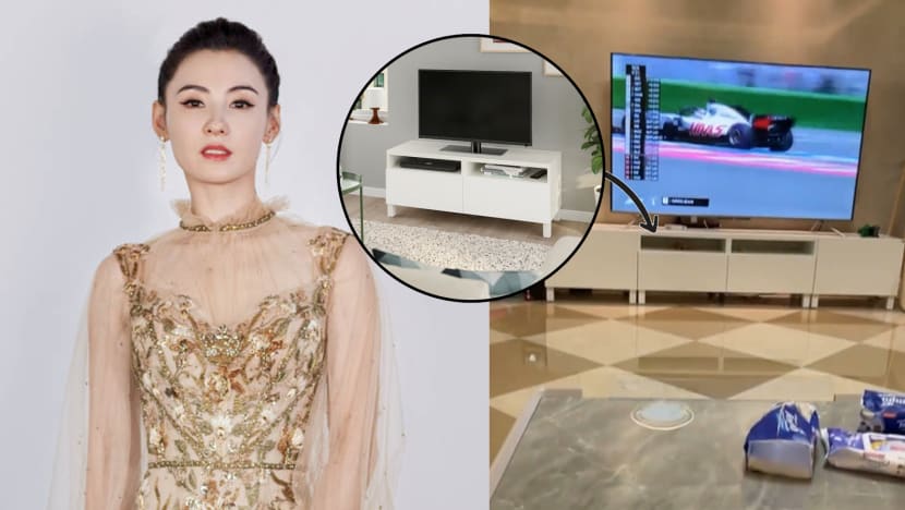 Cecilia Cheung Uses A S$250 Ikea TV Bench In The Mansion She Rents For S$17K A Month