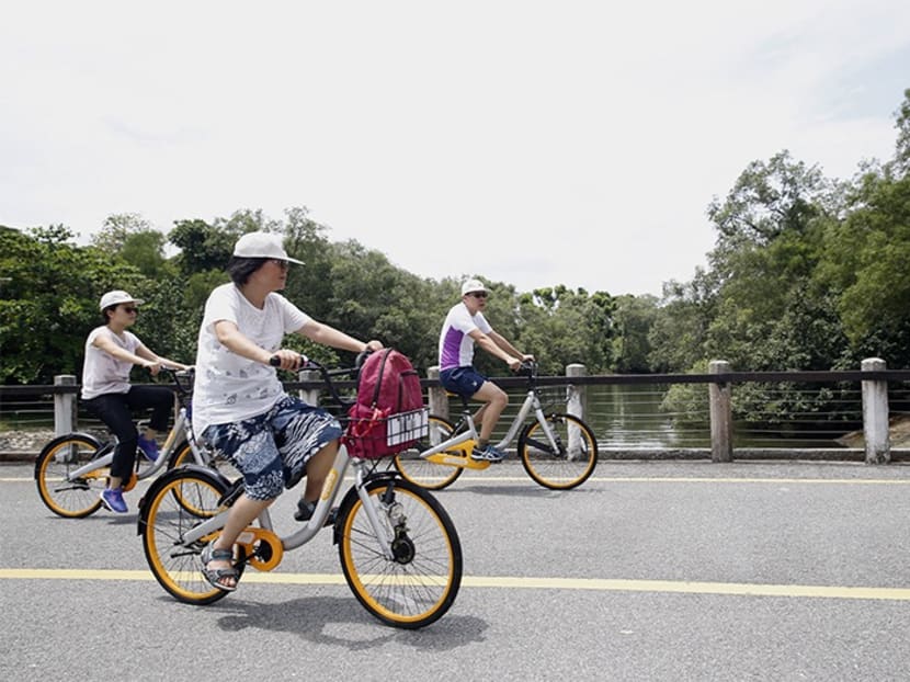 Bike sharing operators jostling for business at East Coast Park