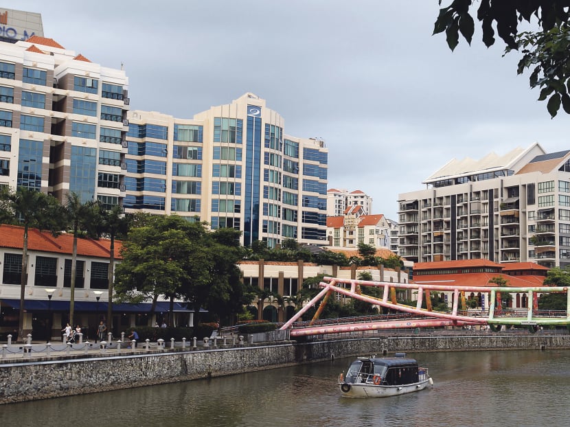 Private housing along the Singapore River. TODAY file photo.