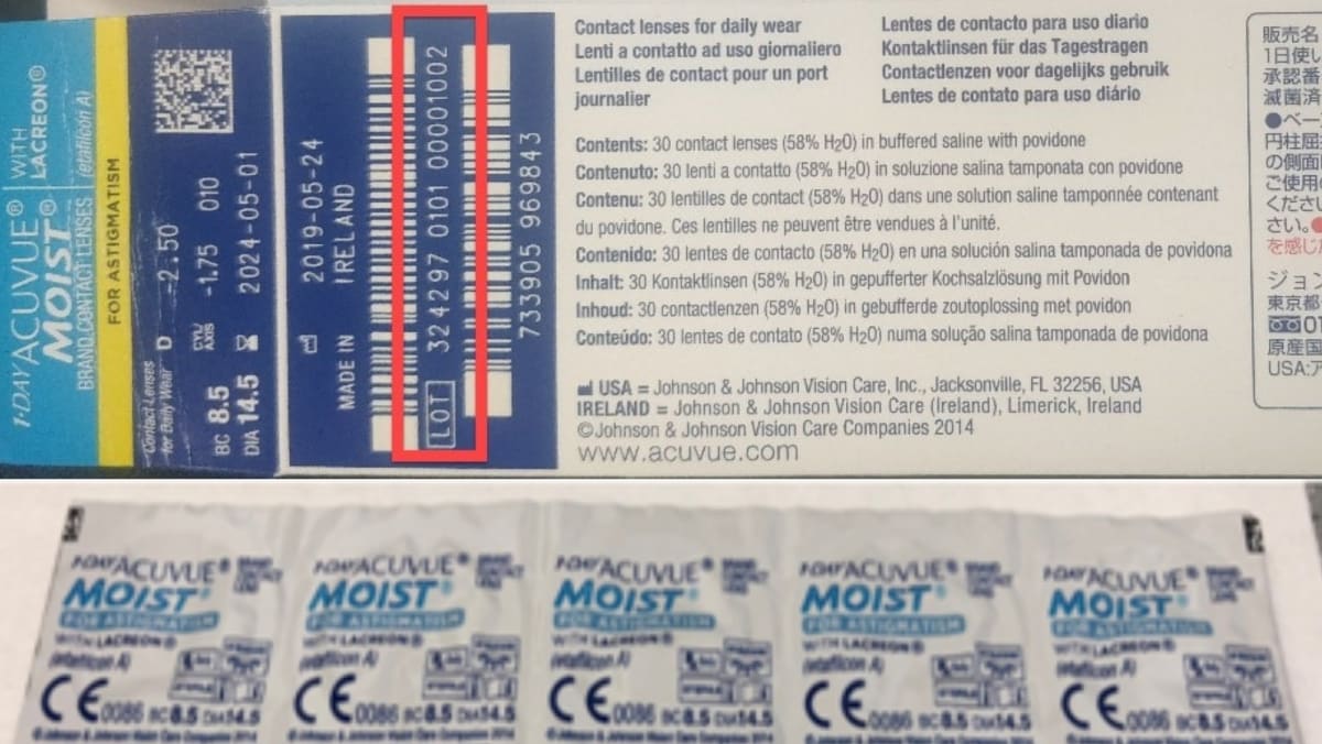 272 boxes of Acuvue contact lenses recalled over foreign ‘particles