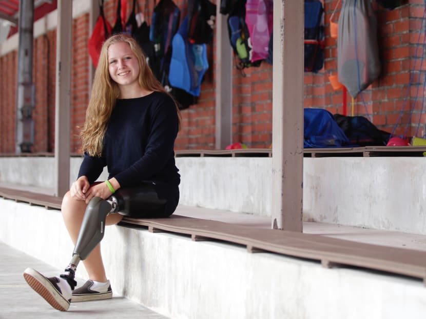 Emma Oldager, 16, was only nine when she was first diagnosed with cancer and told her left leg would be amputated.