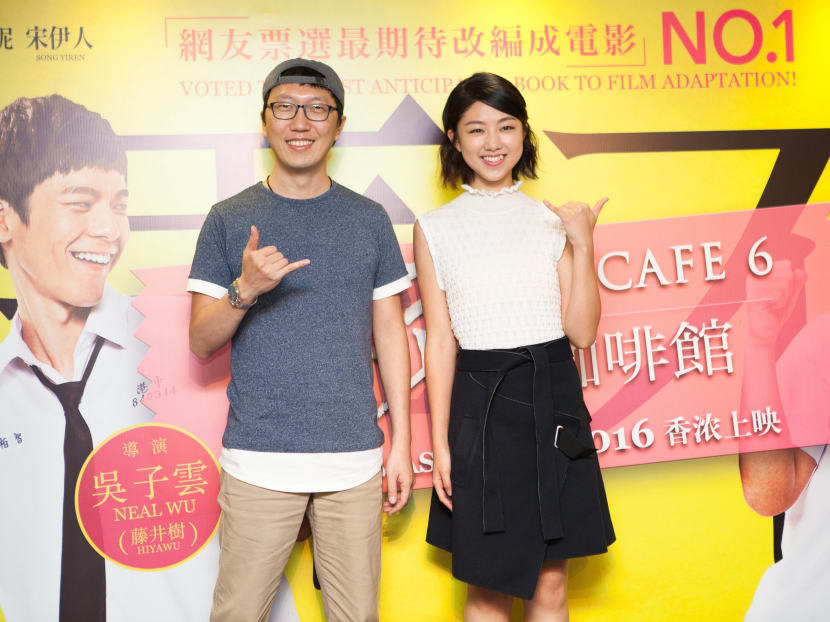 At Café 6 is better than You Are The Apple Of My Eye and Our Times, said Taiwan’s Neal Wu (left), who wrote the novel the film is based on and serves as its director. Photo: Chua Hong Yin