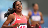 Ratu pecut SG Shanti Pereira cipta 2 rekod baru negara sehari dalam acara 100 meter