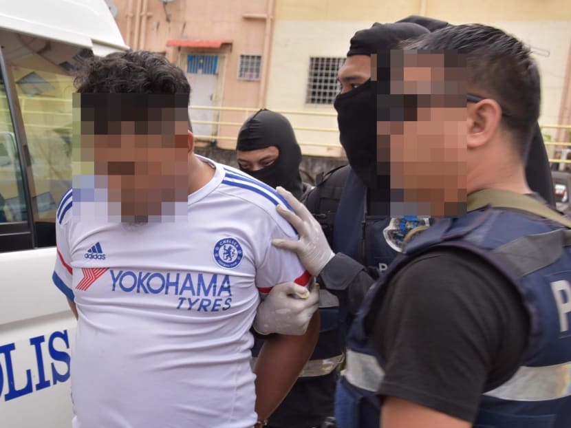 Malaysia police arresting IS militants suspected of planning terror attacks. Photo: Malaysia Police