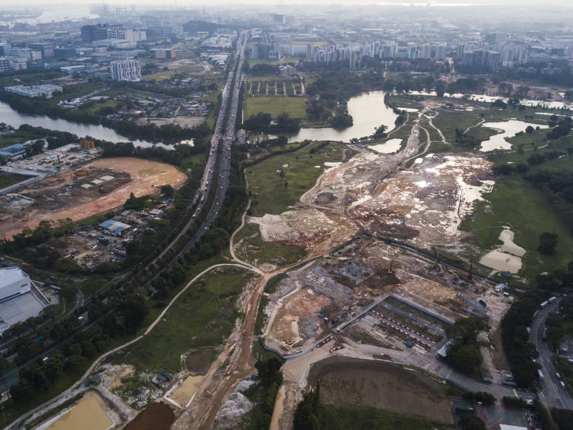 An aerial view of the old Jurong Country Club which was meant to serve as the HSR terminus in Singapore.