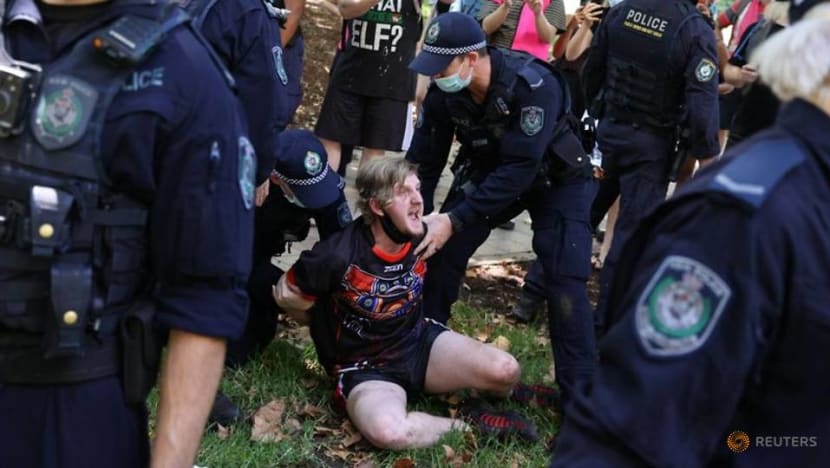 Five arrested as Australia Day protests draw thousands Five arrested as Australia Day protests draw thousands