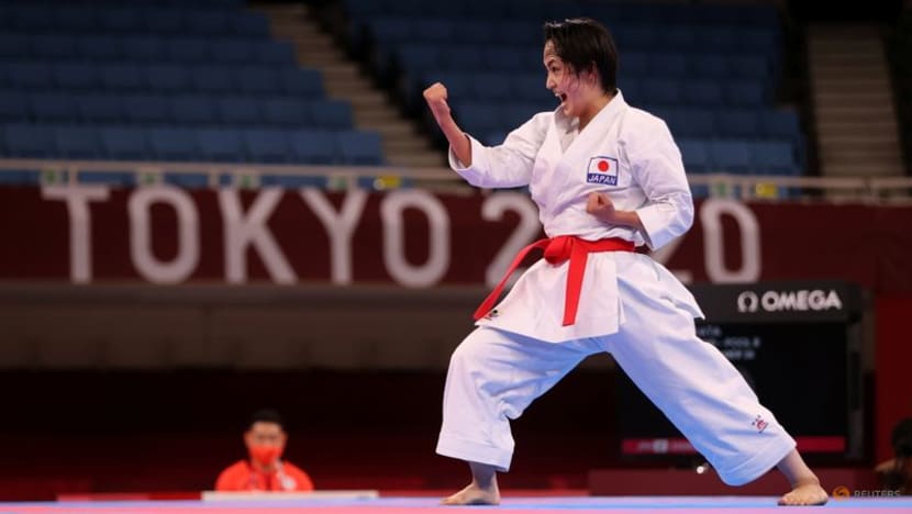 Olympics-Karate-'Queens of kata' kicks off Games debut, Sanchez wins gold