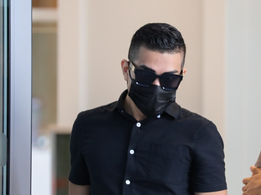 Amirul Asyraff Muhammad Junus (pictured), 27, kept a pistol and ammunition in his flat for seven months and was nabbed when anti-narcotics officers raided his home on the suspicion that he had taken drugs.