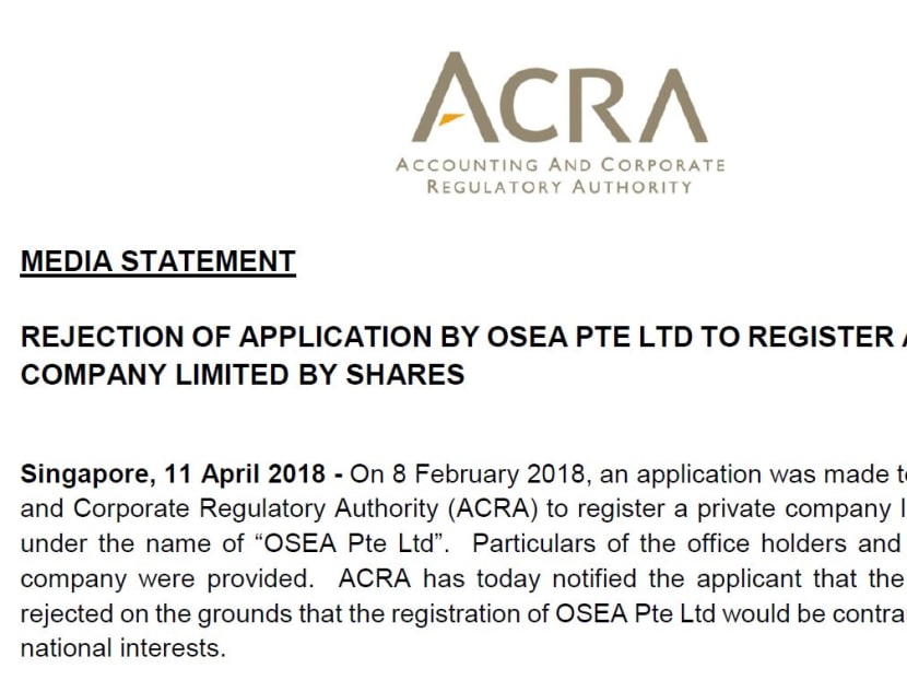 A screenshot of a media statement from the Accounting and Corporate Regulatory Authority, issued on Wednesday (April 11).