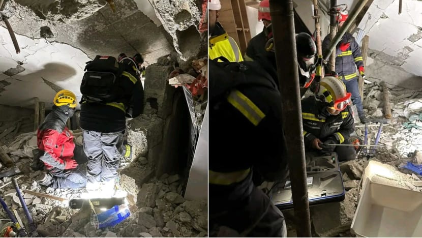 SCDF team assists with rescue of Türkiye-Syria earthquake victim trapped in semi-collapsed building